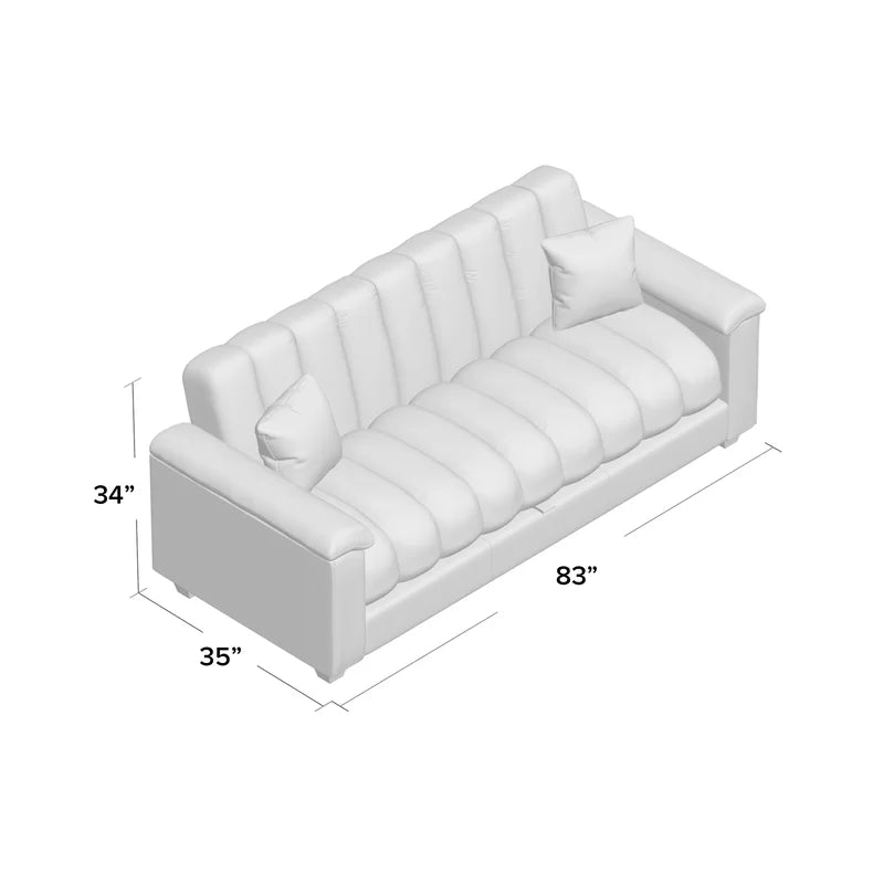 E-Furniture Trello Sofa Cum Bed | Sofa Cum Bed In Blue Color