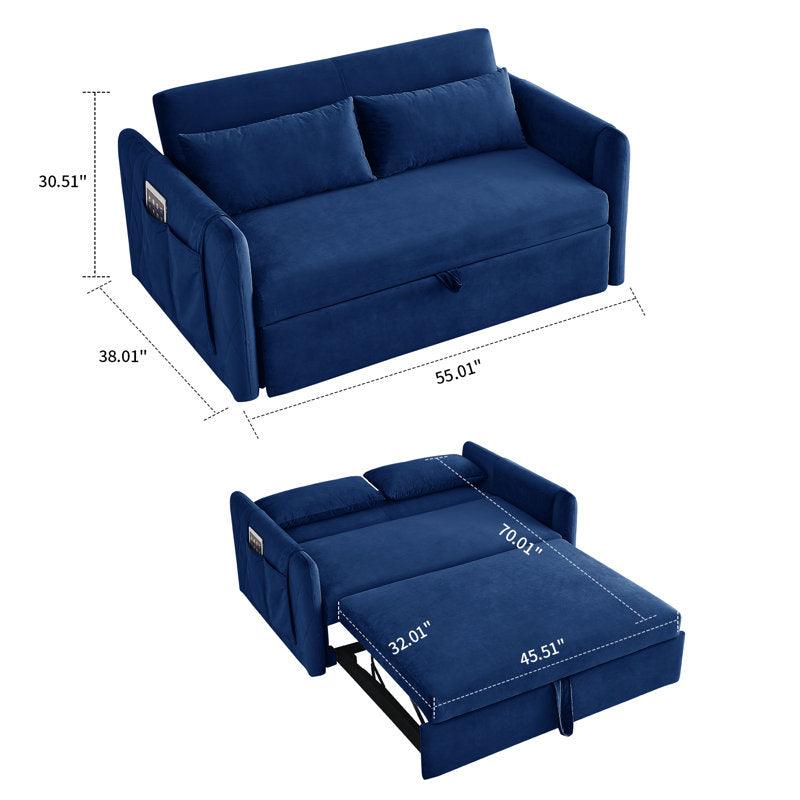 E-Furniture Langston Sofa Cum Bed 3 Seater Space In MultiColour - E-FURNITURE