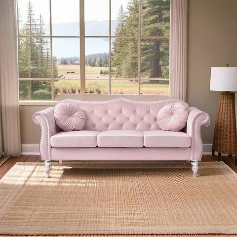 E-Furniture Marilyn Chesterfield Couch 3 Seater Couch In MultiColour - E-FURNITURE