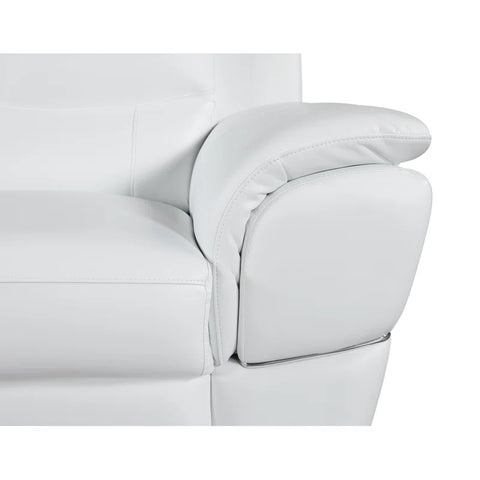 JetBrains Sofa Set In White Color Leatherette by E-furniture