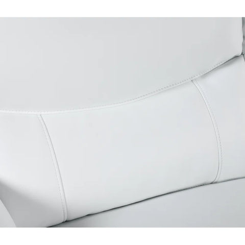 JetBrains Sofa Set In White Color Leatherette by E-furniture