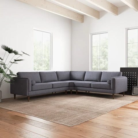 Power point  Sectional Sofa Set in Grey Color by E-furniture