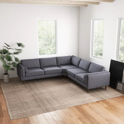 Power point  Sectional Sofa Set in Grey Color by E-furniture