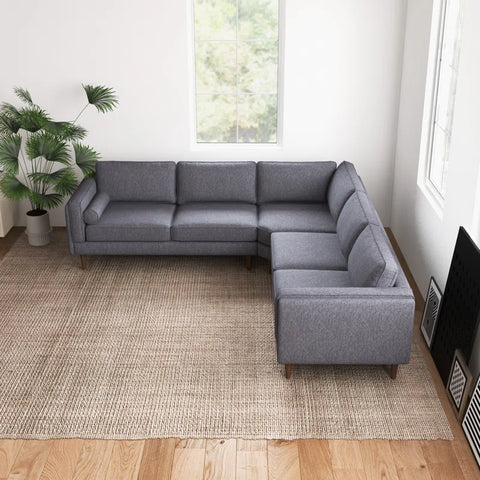 Power point  Sectional Sofa Set in Grey Color by E-furniture