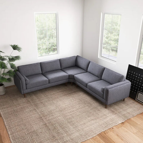 Power point  Sectional Sofa Set in Grey Color by E-furniture