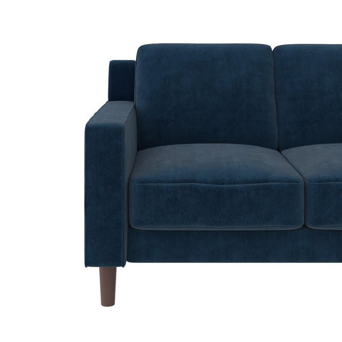 E-Furniture Albuquerque Couch | 2 Seater Couch In Blue Colour - E-FURNITURE