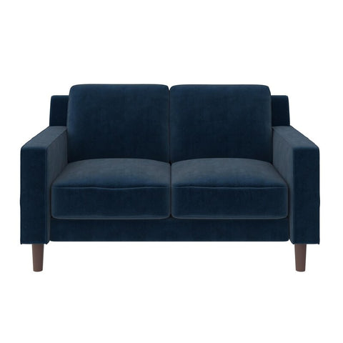 E-Furniture Albuquerque Couch | 2 Seater Couch In Blue Colour - E-FURNITURE