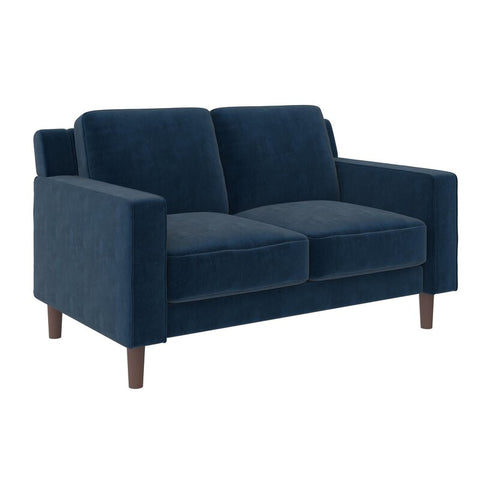 E-Furniture Albuquerque Couch | 2 Seater Couch In Blue Colour - E-FURNITURE