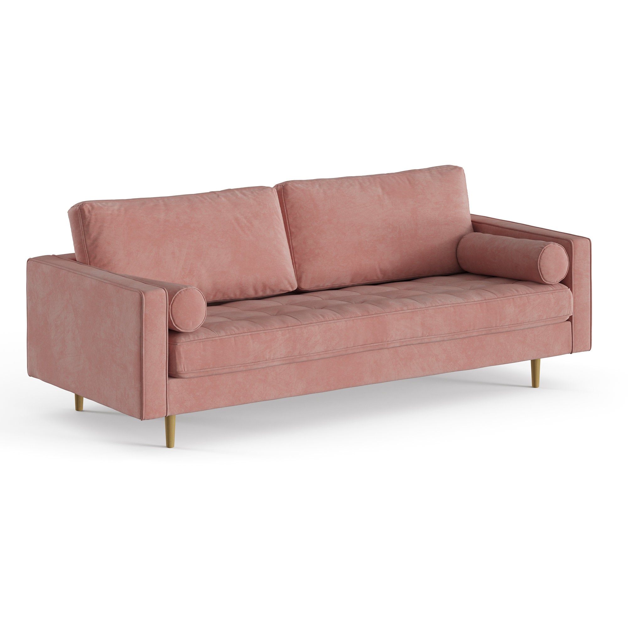 E-Furniture Boston Couch | 5 seater Couch in blue colour - E-FURNITURE