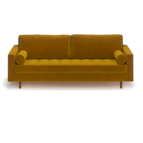 E-Furniture Boston Couch | 5 seater Couch in blue colour - E-FURNITURE