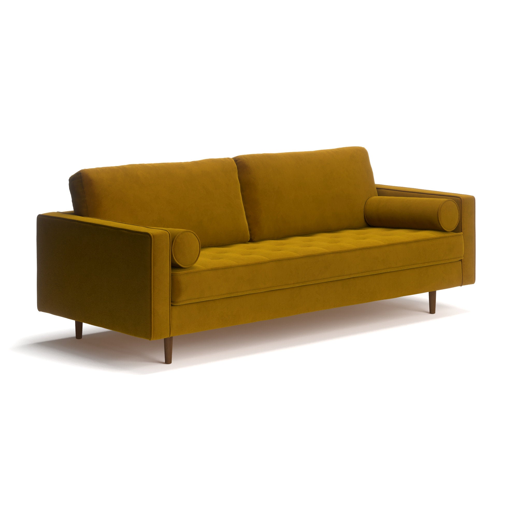 E-Furniture Boston Couch | 5 seater Couch in blue colour - E-FURNITURE