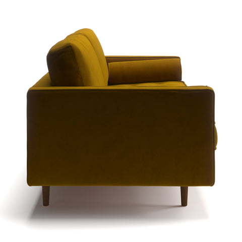 E-Furniture Boston Couch | 5 seater Couch in blue colour - E-FURNITURE