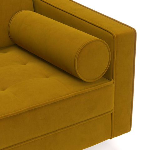 E-Furniture Boston Couch | 5 seater Couch in blue colour - E-FURNITURE