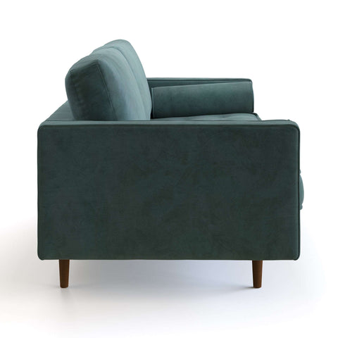 E-Furniture Boston Couch | 5 seater Couch in blue colour - E-FURNITURE