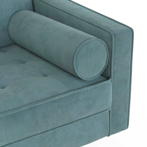 E-Furniture Boston Couch | 5 seater Couch in blue colour - E-FURNITURE