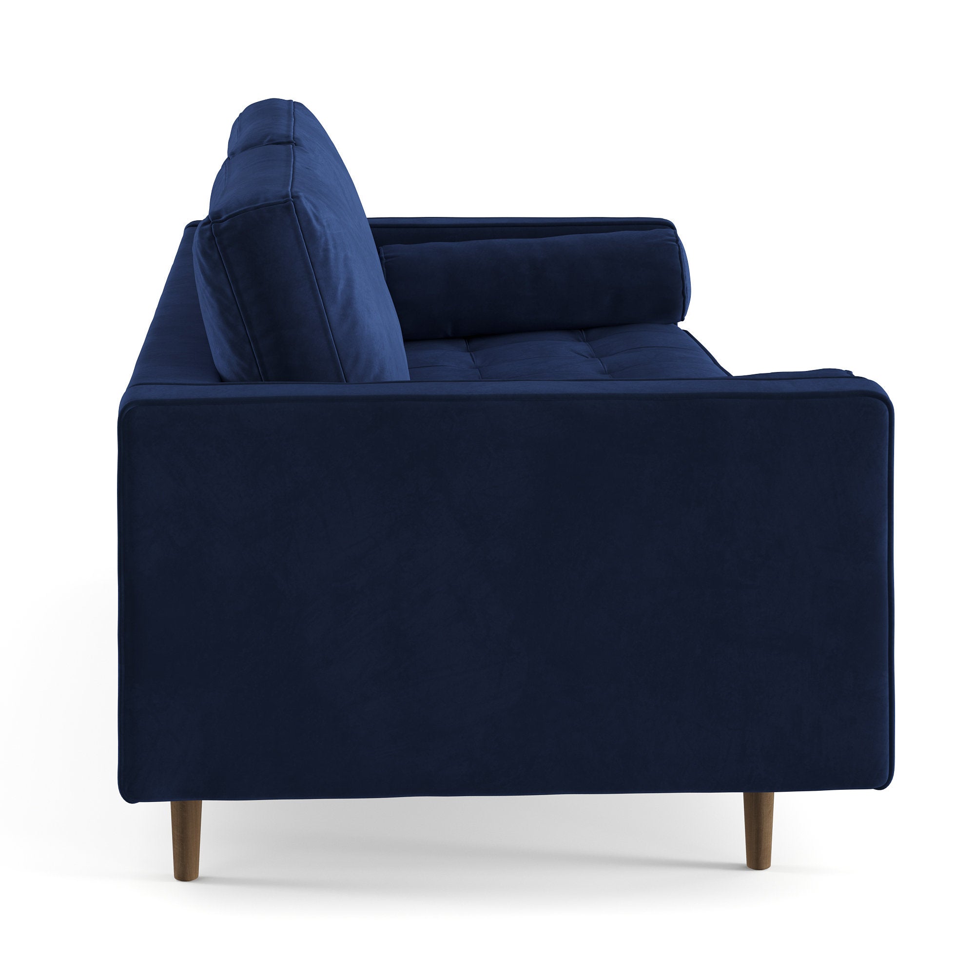 E-Furniture Boston Couch | 5 seater Couch in blue colour - E-FURNITURE