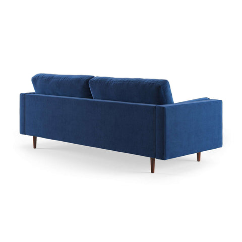 E-Furniture Boston Couch | 5 seater Couch in blue colour - E-FURNITURE