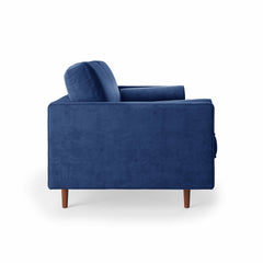 E-Furniture Boston Couch | 5 seater Couch in blue colour - E-FURNITURE