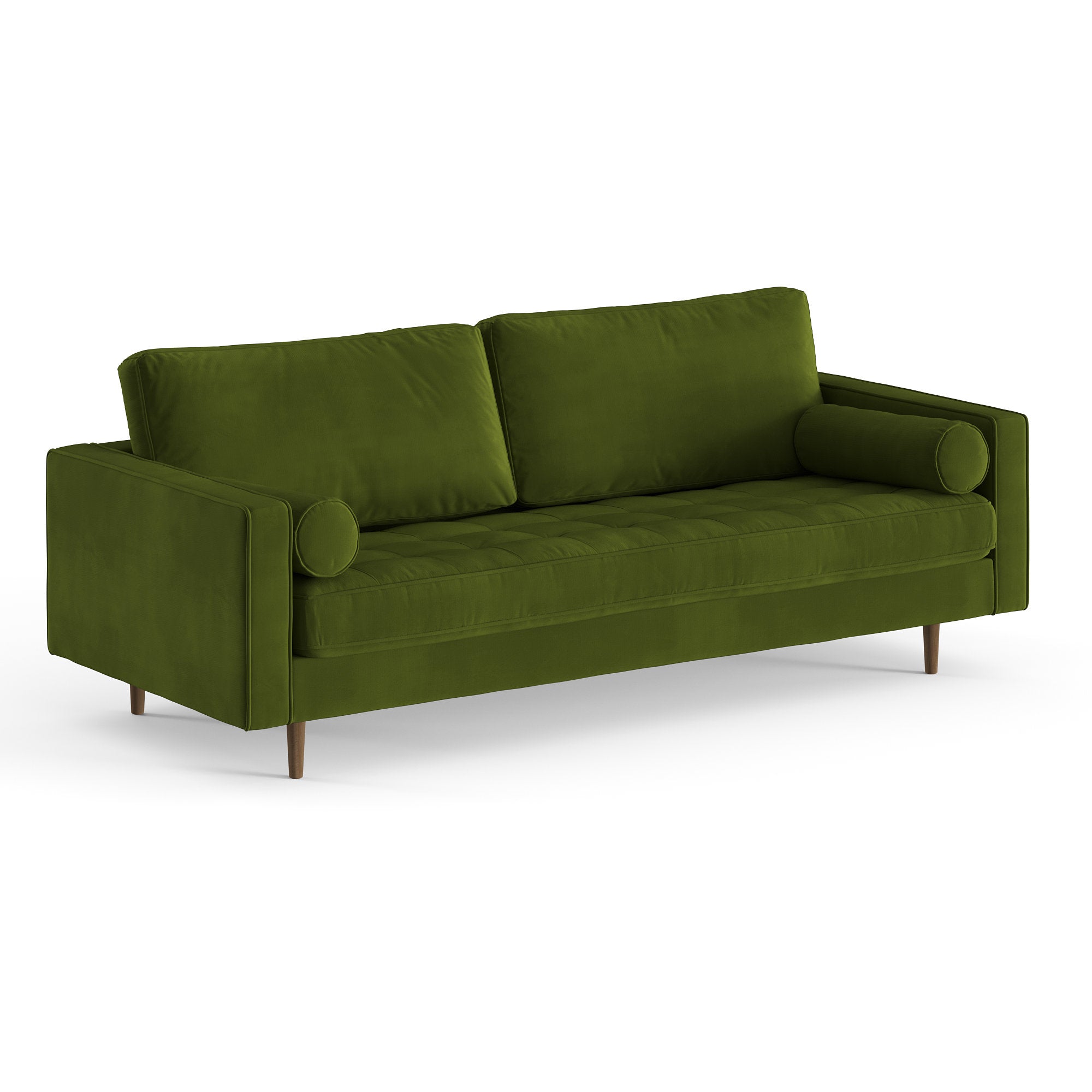 E-Furniture Boston Couch | 5 seater Couch in blue colour - E-FURNITURE