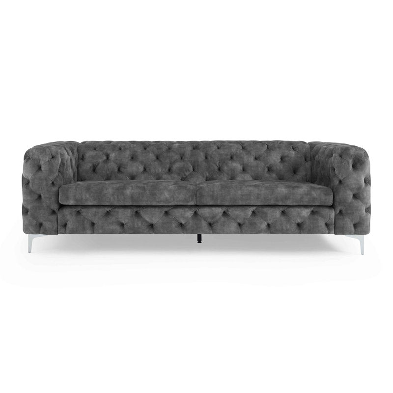 E-Furniture | Chesterfield Classic Sofa, Graphite Glamour