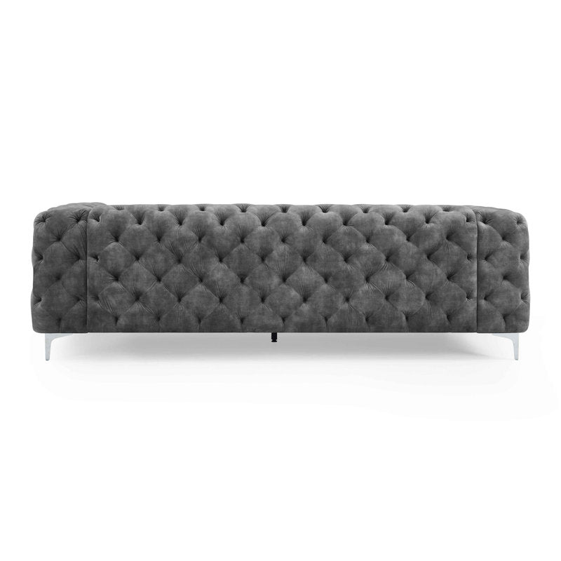 E-Furniture | Chesterfield Classic Sofa, Graphite Glamour