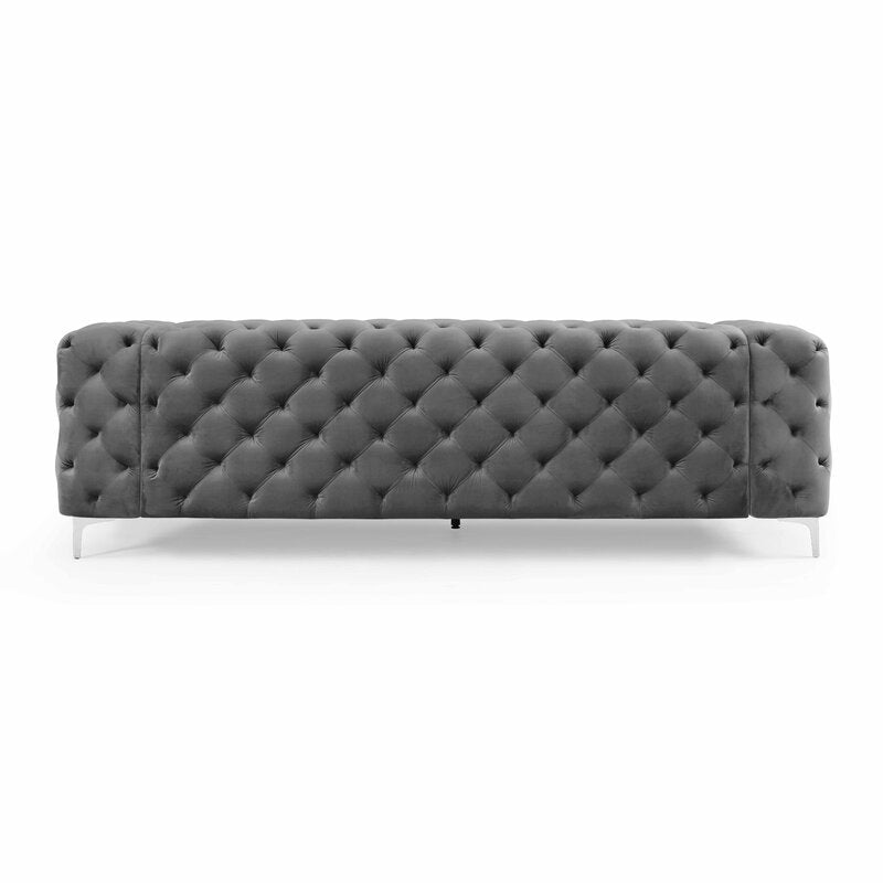 E-Furniture | Chesterfield Classic Sofa, Graphite Glamour