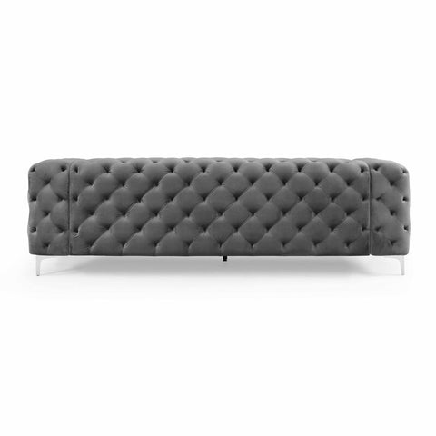 E-Furniture | Chesterfield Classic Sofa, Graphite Glamour