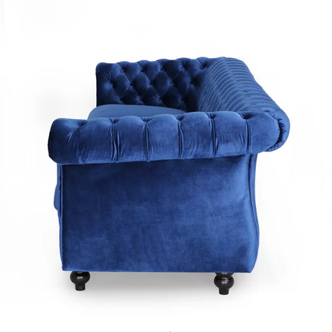 Softek Sofa Couch In Blue Color by E-furniture