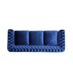 Softek Sofa Couch In Blue Color by E-furniture