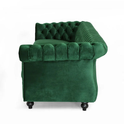 Softek Sofa Couch In Green Color by E-furniture