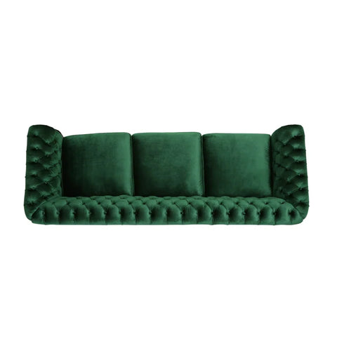 Softek Sofa Couch In Green Color by E-furniture