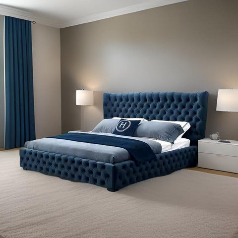 High-Quality Queen Size Bed - The Regal Retreat by E-Furniture