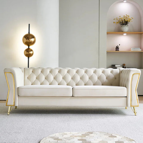 GitHub Sofa Couch In Cream Color by E-furniture
