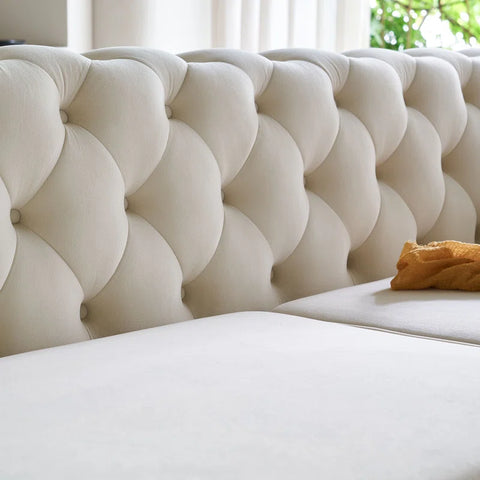 GitHub Sofa Couch In Cream Color by E-furniture