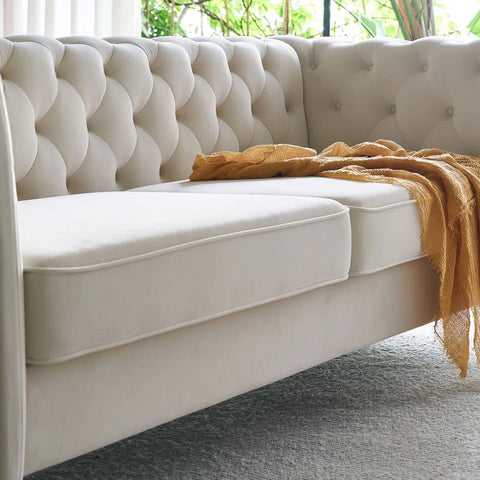 GitHub Sofa Couch In Cream Color by E-furniture
