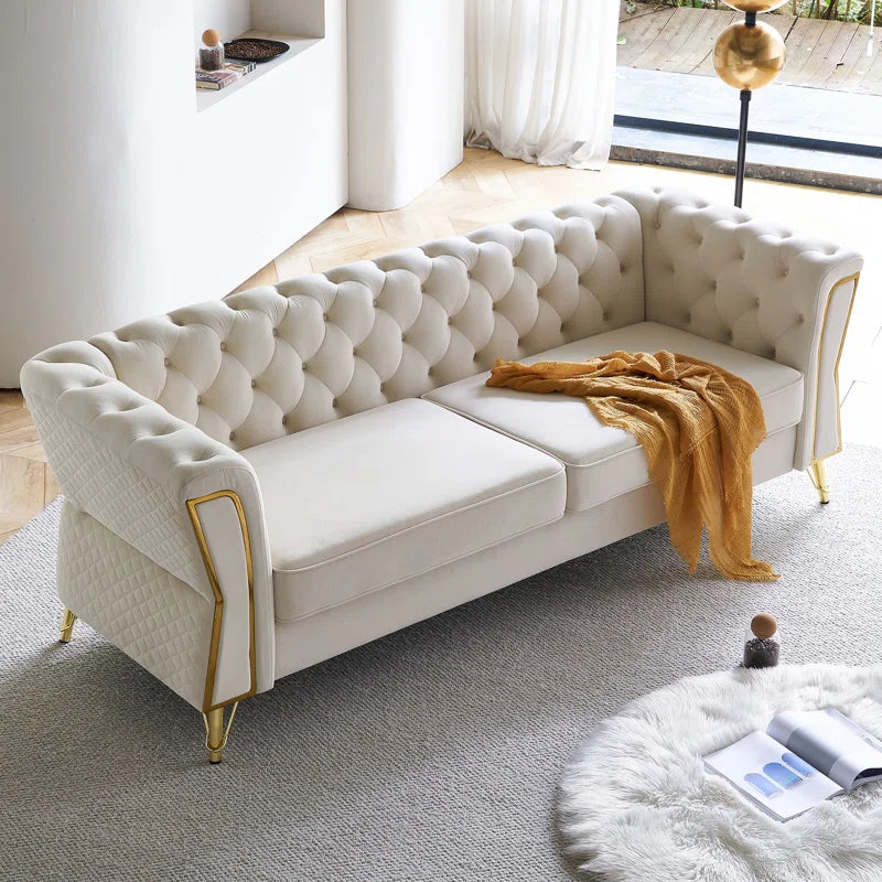 GitHub Sofa Couch In Cream Color by E-furniture