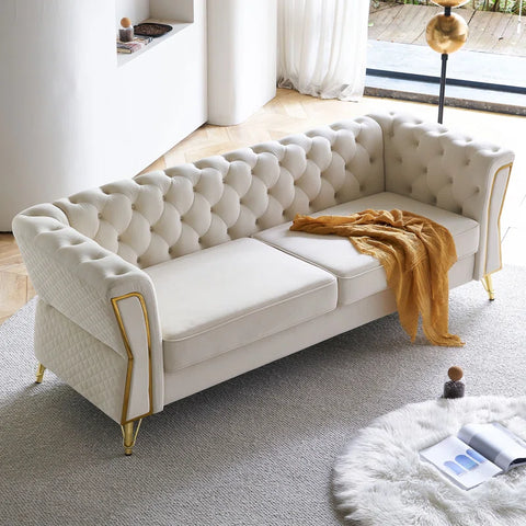 GitHub Sofa Couch In Cream Color by E-furniture