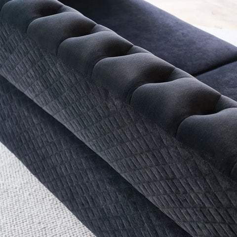 Notion Sofa Couch In Black Color by E-furniture