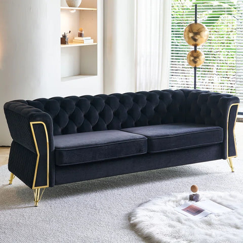 Notion Sofa Couch In Black Color by E-furniture