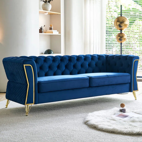 Trello Sofa Couch In Blue Color by E-furniture