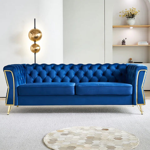 Trello Sofa Couch In Blue Color by E-furniture