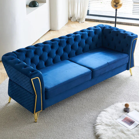 Trello Sofa Couch In Blue Color by E-furniture