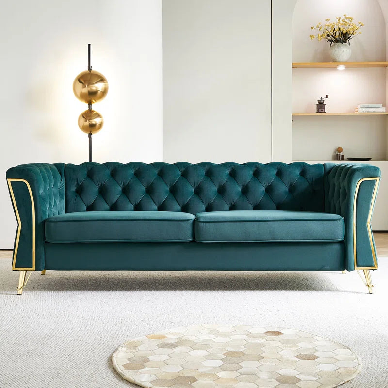 Figma Sofa Couch In Green Color by E-furniture