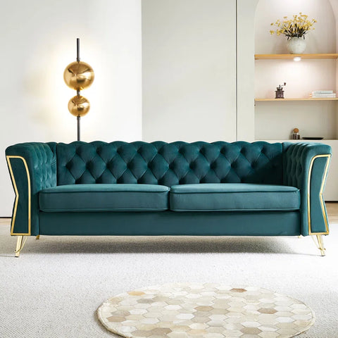 Figma Sofa Couch In Green Color by E-furniture