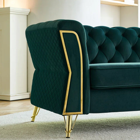 Figma Sofa Couch In Green Color by E-furniture