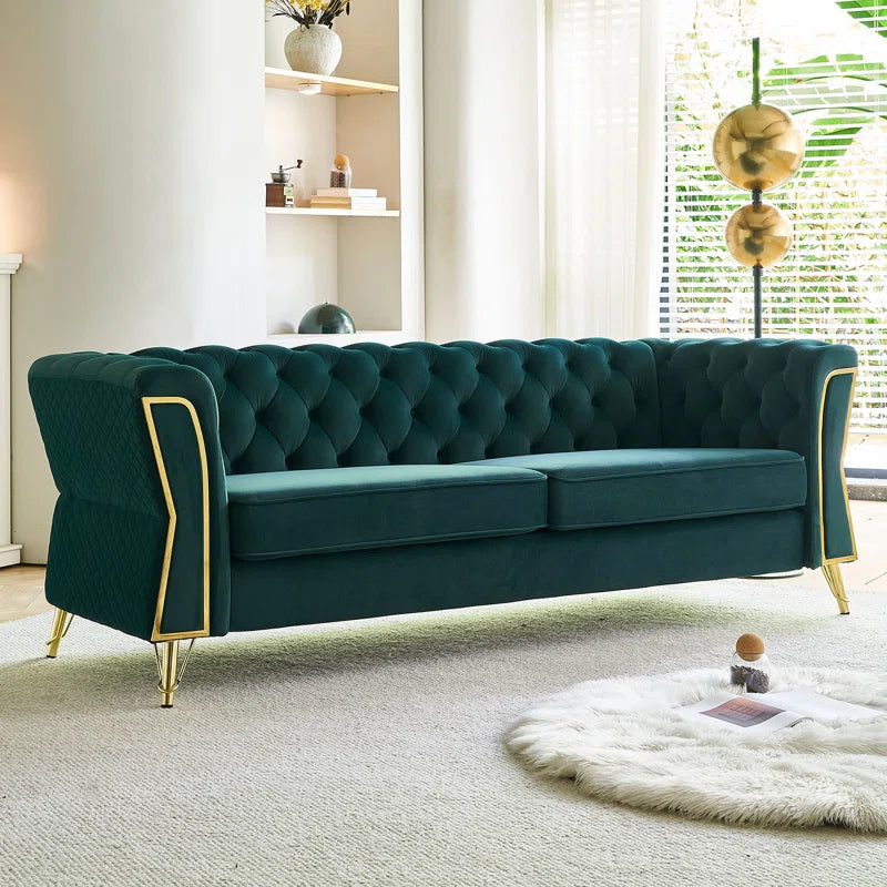 Figma Sofa Couch In Green Color by E-furniture
