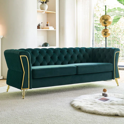 Figma Sofa Couch In Green Color by E-furniture