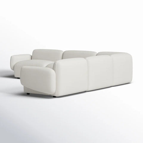 Photoshop Sectional Sofa Set in Cream Color by E-furniture
