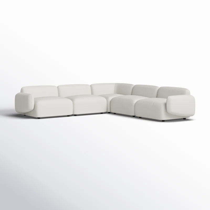 Photoshop Sectional Sofa Set in Cream Color by E-furniture