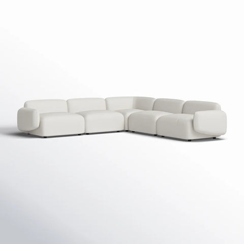 Photoshop Sectional Sofa Set in Cream Color by E-furniture